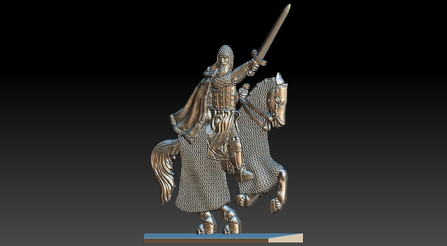 EQUESTRIAN KNIGHT 17 3D print model_25