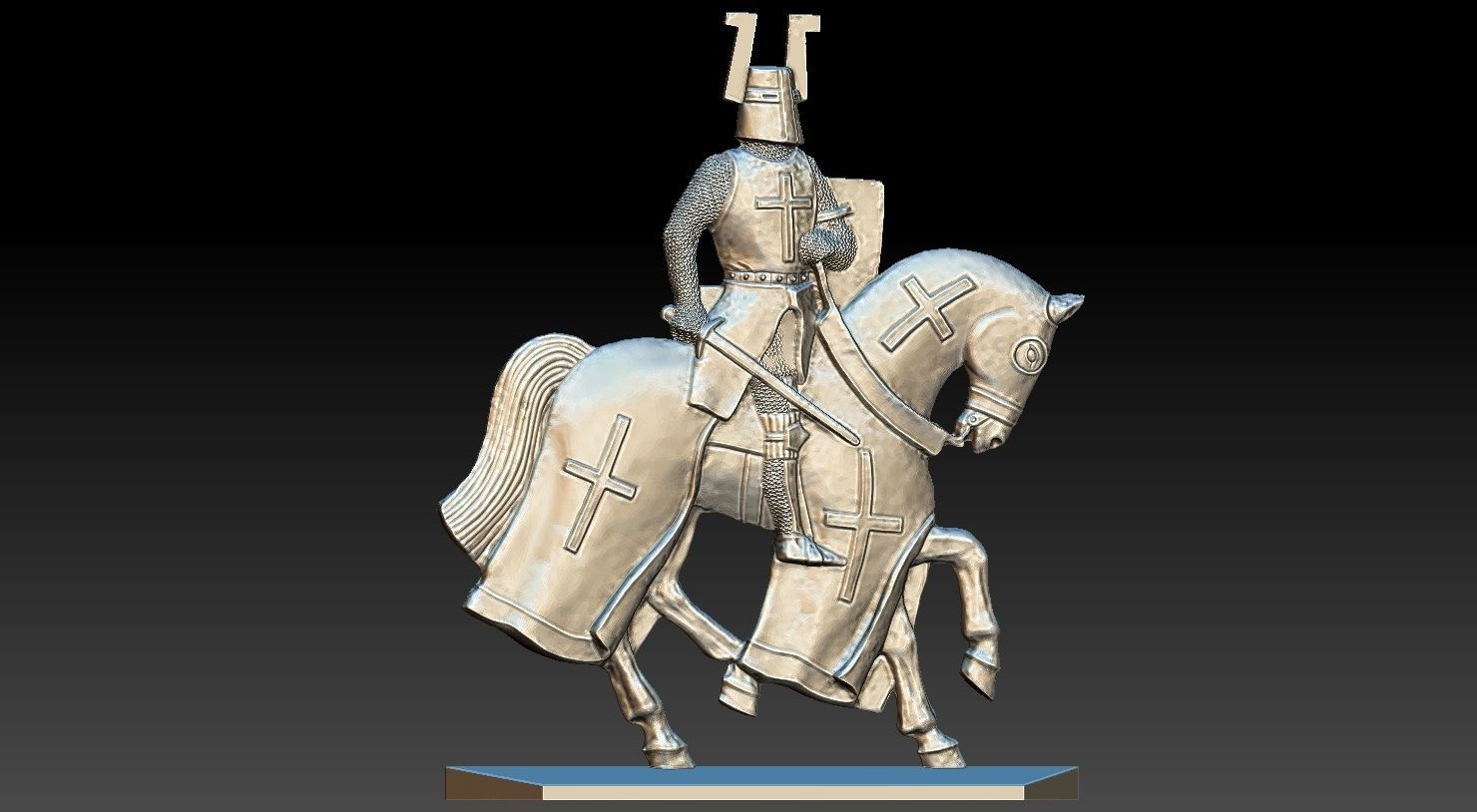 EQUESTRIAN KNIGHT 18 3D print model_17