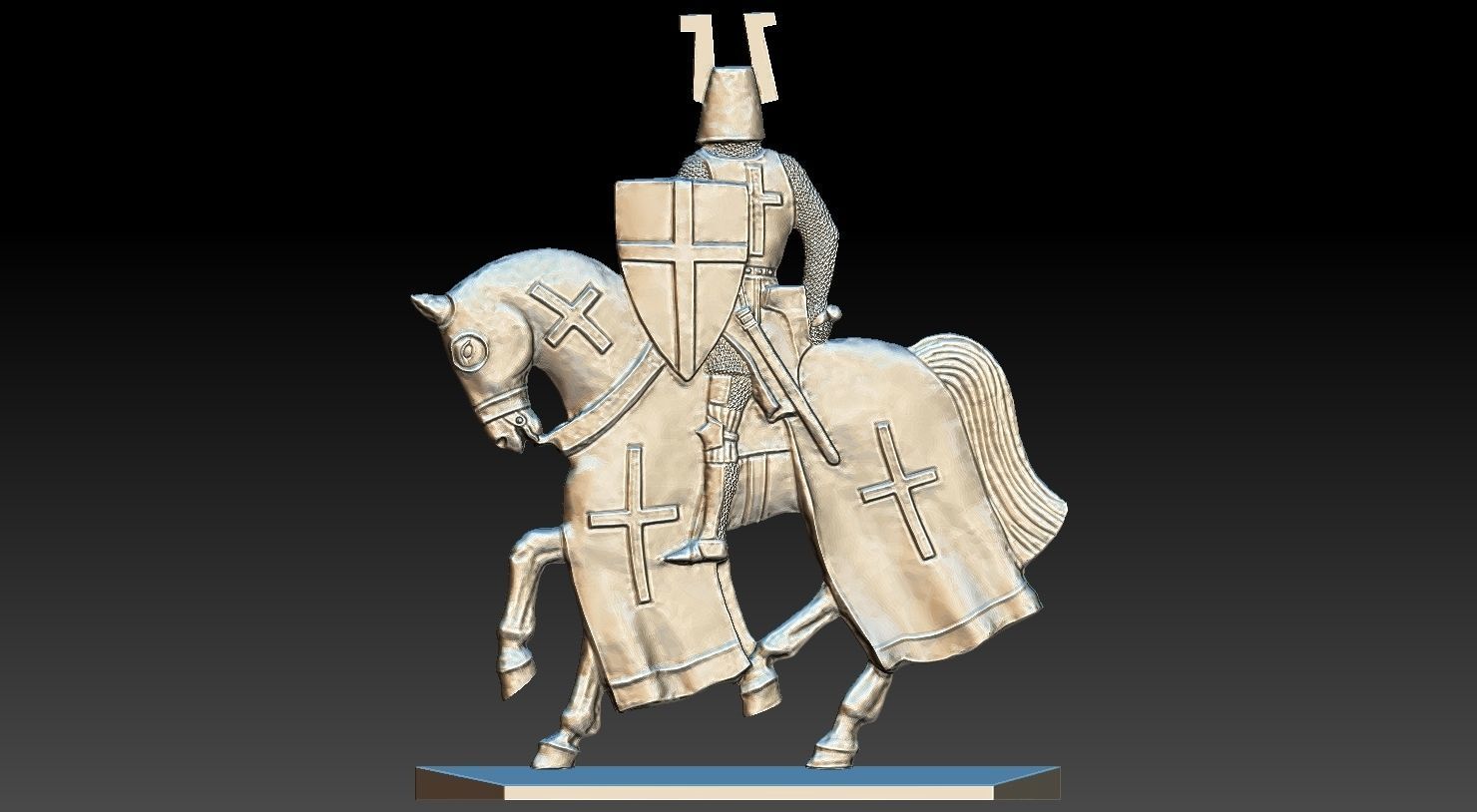 EQUESTRIAN KNIGHT 18 3D print model_6