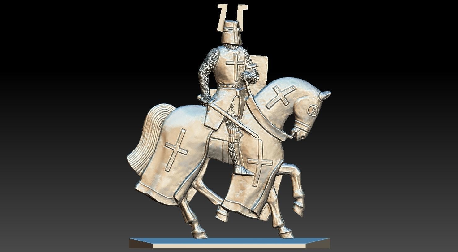 EQUESTRIAN KNIGHT 18 3D print model_2