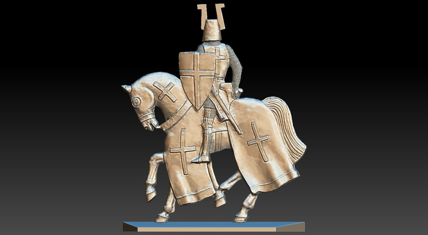 EQUESTRIAN KNIGHT 18 3D print model_8