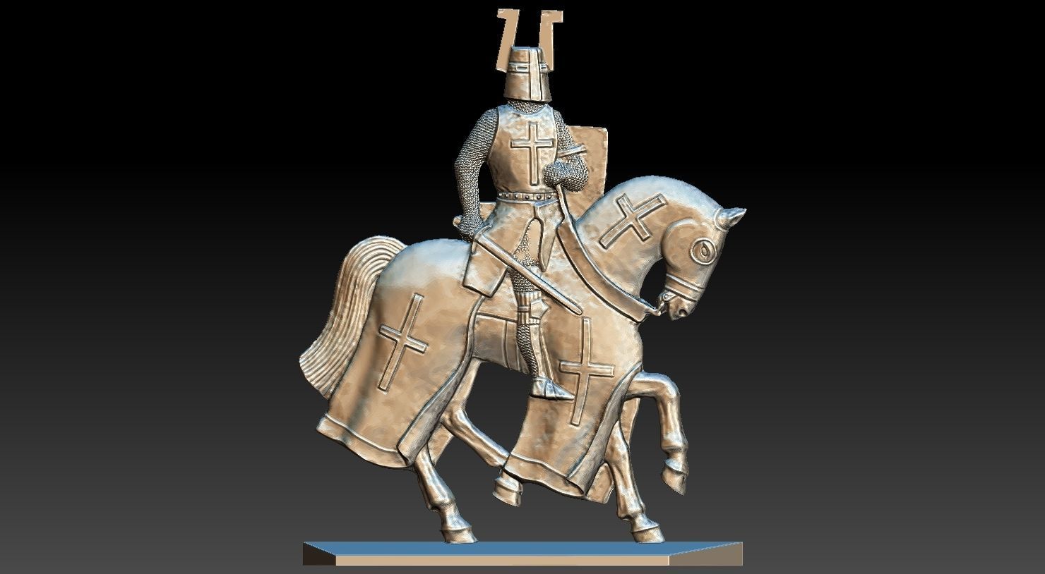EQUESTRIAN KNIGHT 18 3D print model_13