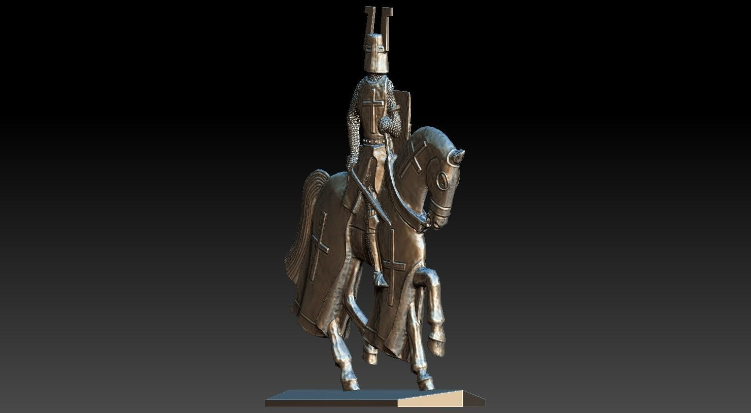 EQUESTRIAN KNIGHT 18 3D print model_24