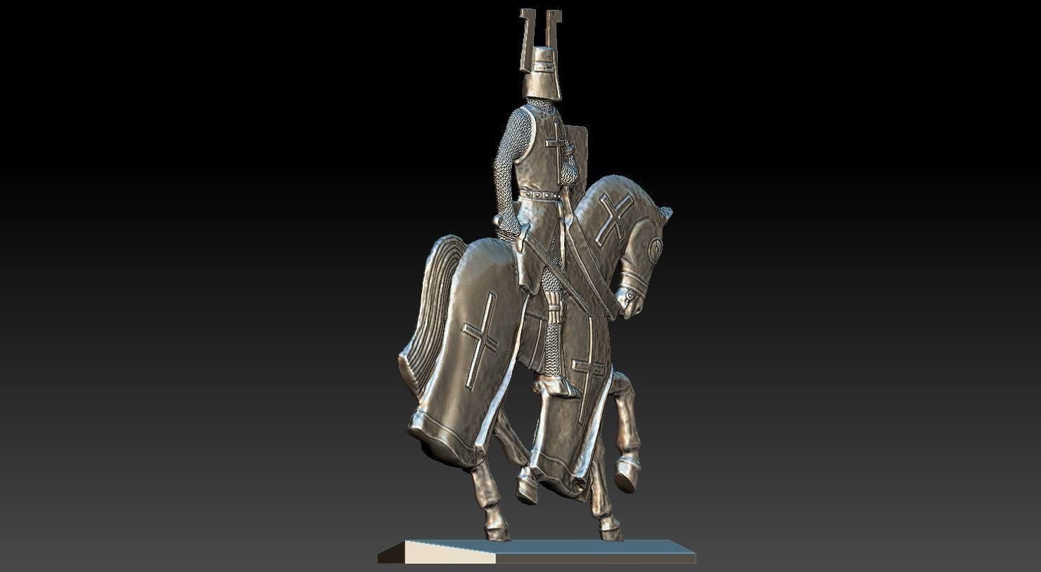 EQUESTRIAN KNIGHT 18 3D print model_15