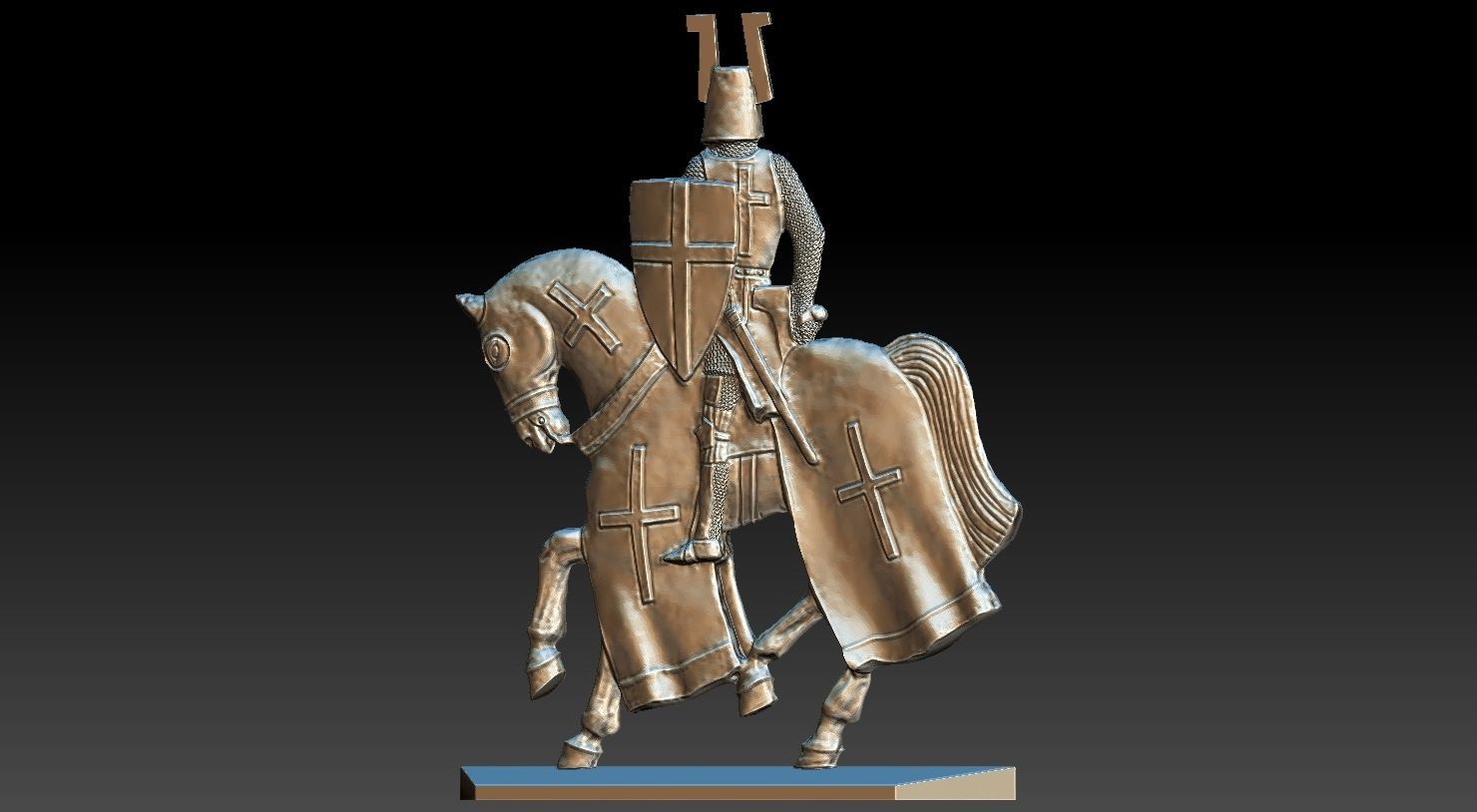 EQUESTRIAN KNIGHT 18 3D print model_9