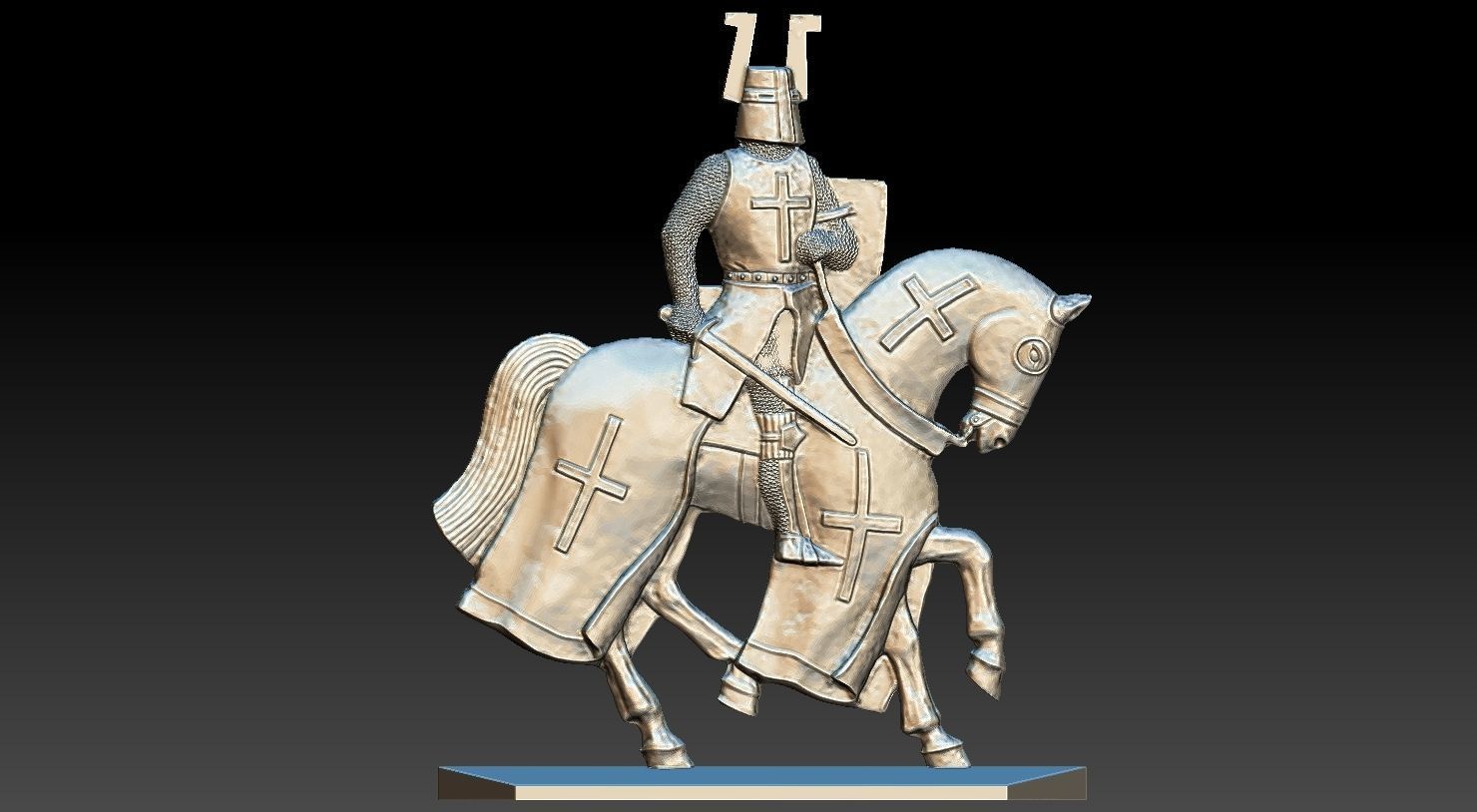 EQUESTRIAN KNIGHT 18 3D print model_18