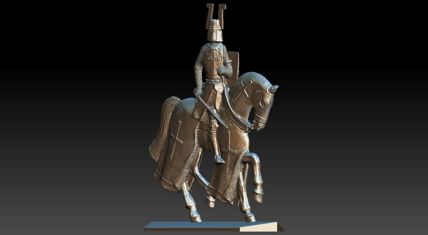 EQUESTRIAN KNIGHT 18 3D print model_23