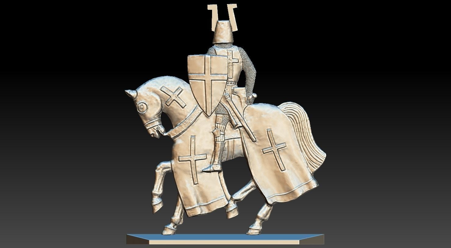 EQUESTRIAN KNIGHT 18 3D print model_7