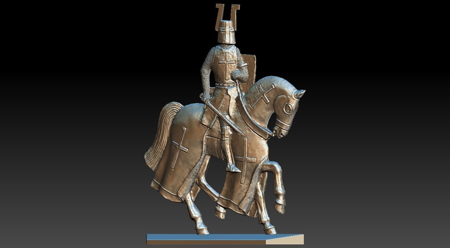 EQUESTRIAN KNIGHT 18 3D print model_22
