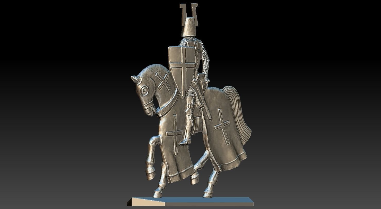 EQUESTRIAN KNIGHT 18 3D print model_4