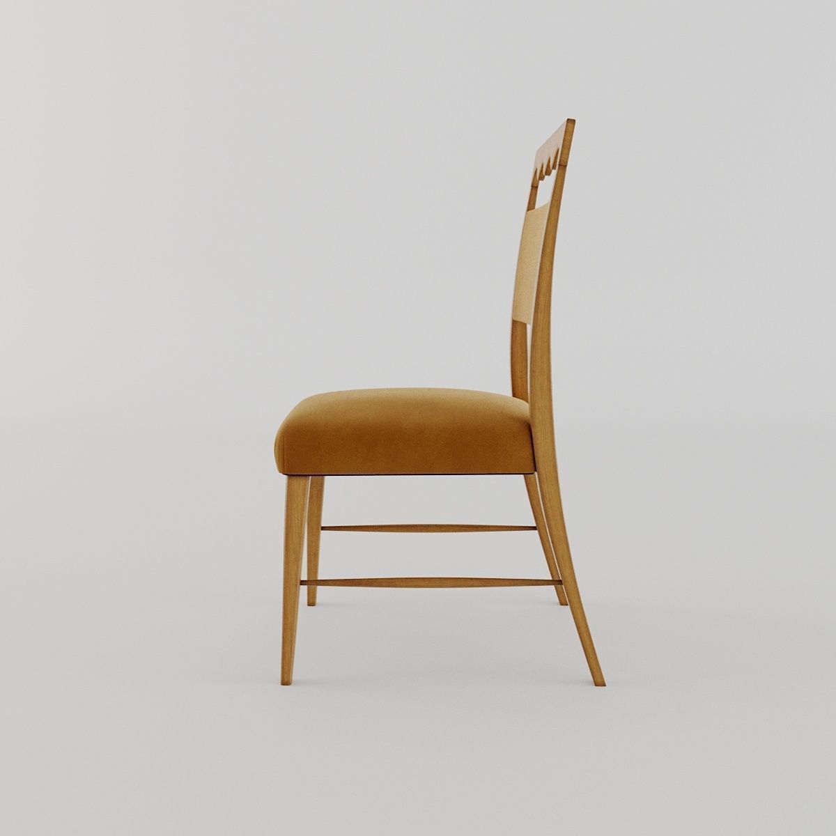 Paolo Buffa chair 3D model_2