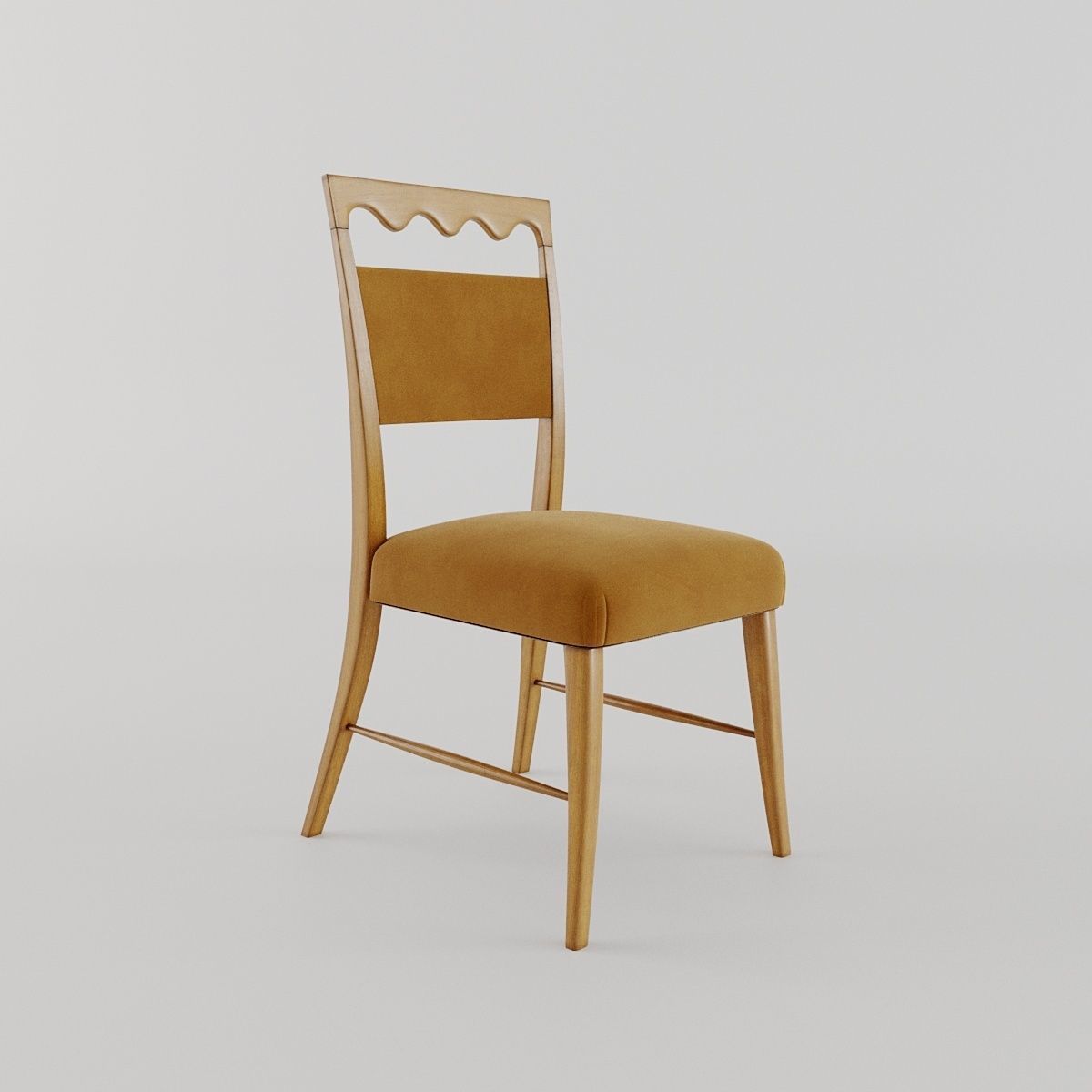 Paolo Buffa chair 3D model_3