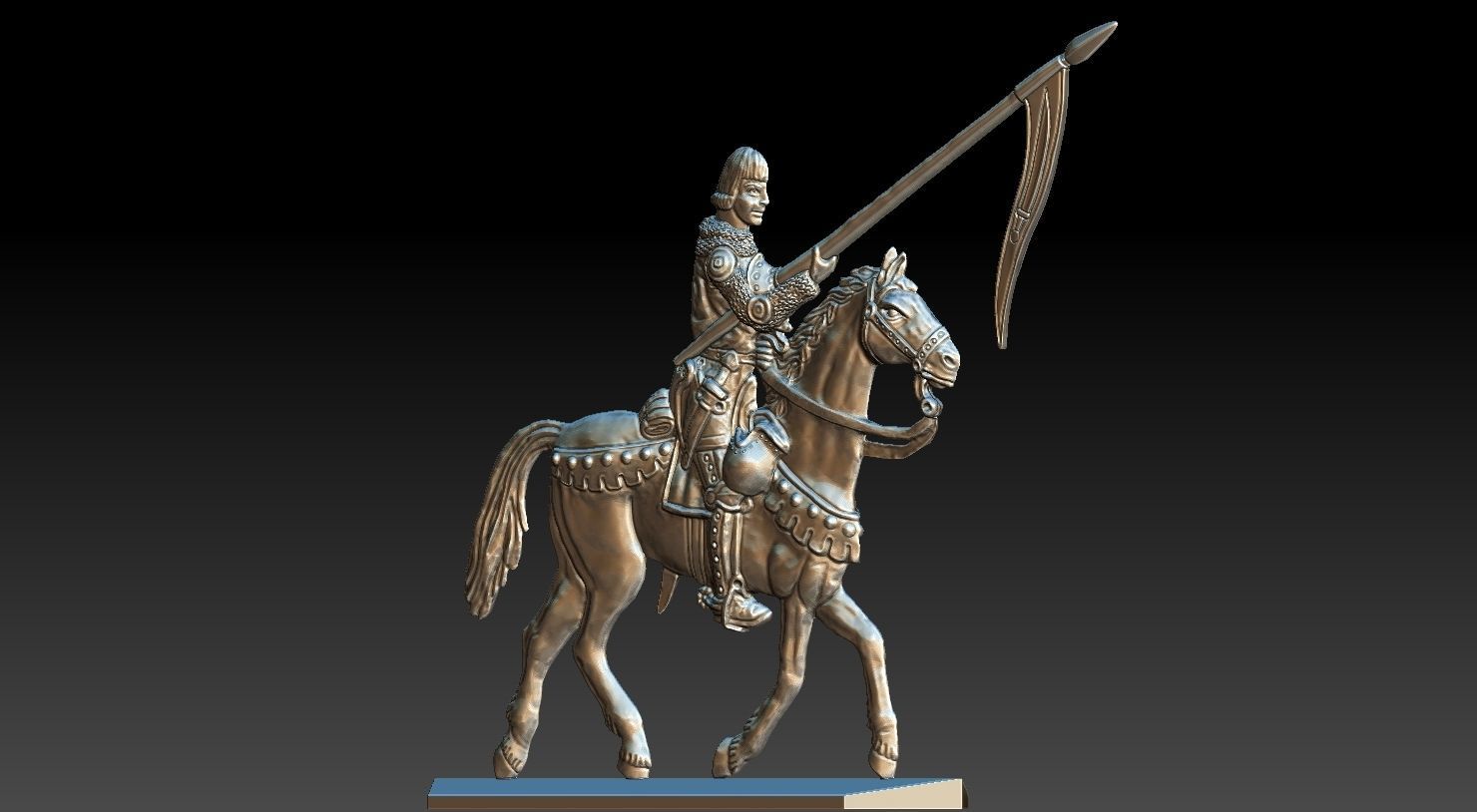 EQUESTRIAN KNIGHT 19 3D print model_21