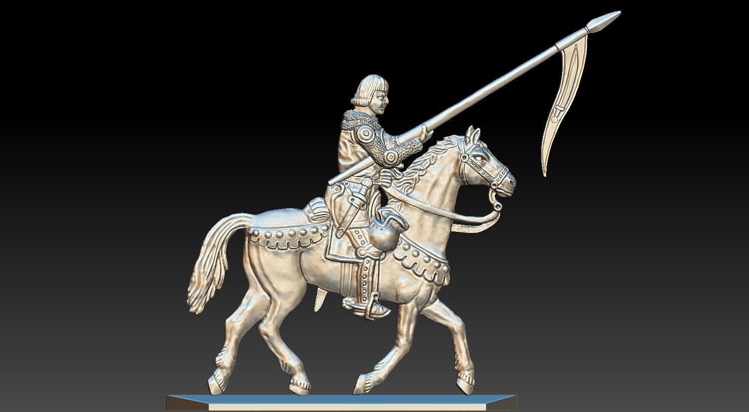 EQUESTRIAN KNIGHT 19 3D print model_16