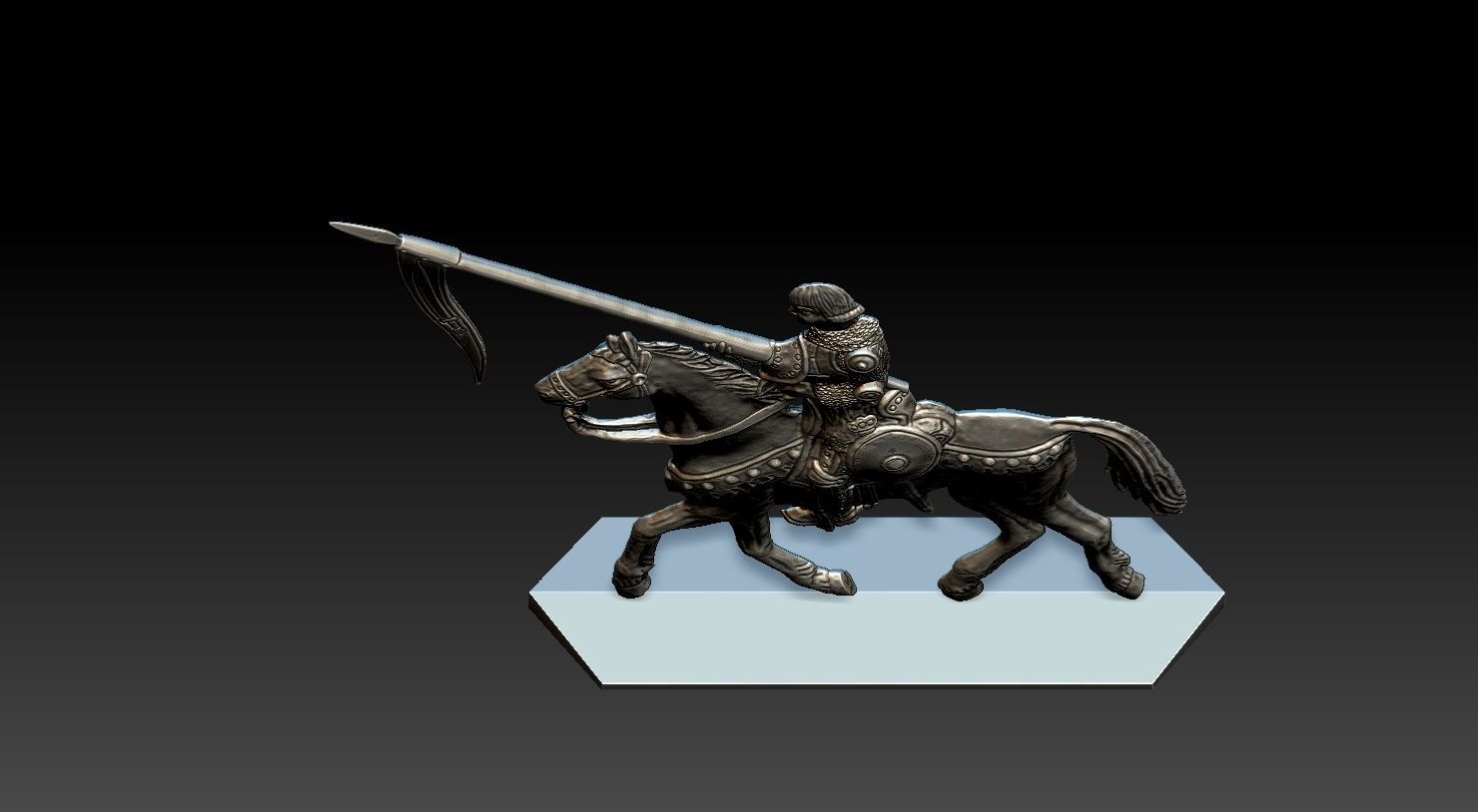 EQUESTRIAN KNIGHT 19 3D print model_20