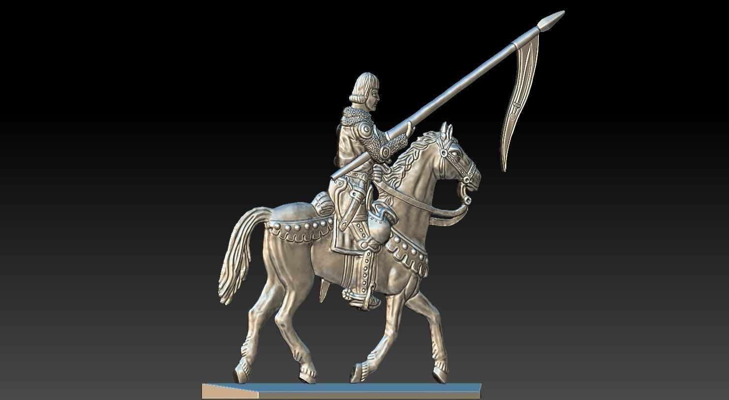 EQUESTRIAN KNIGHT 19 3D print model_15