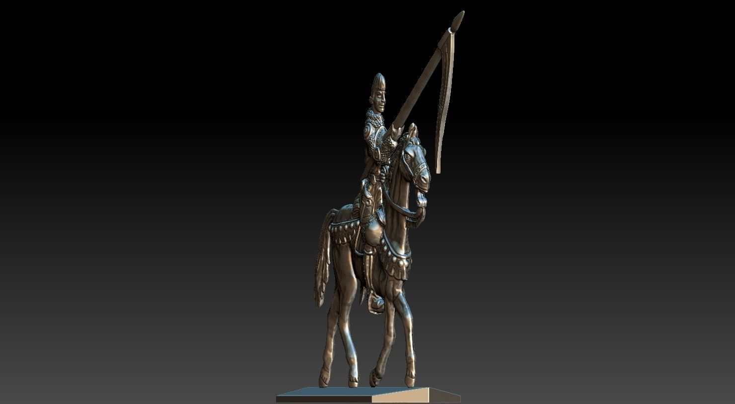 EQUESTRIAN KNIGHT 19 3D print model_23