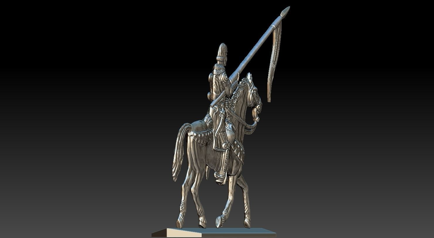 EQUESTRIAN KNIGHT 19 3D print model_14