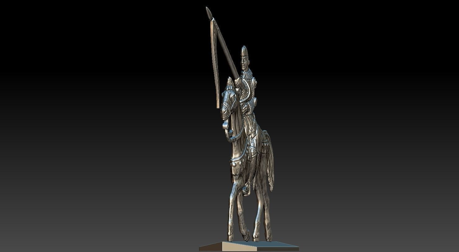 EQUESTRIAN KNIGHT 19 3D print model_26