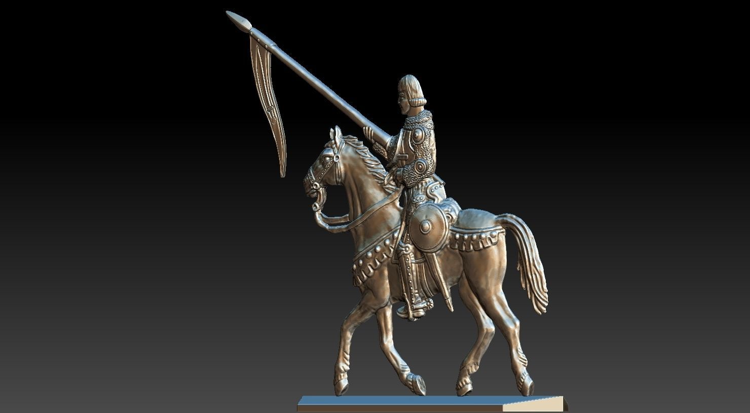 EQUESTRIAN KNIGHT 19 3D print model_7