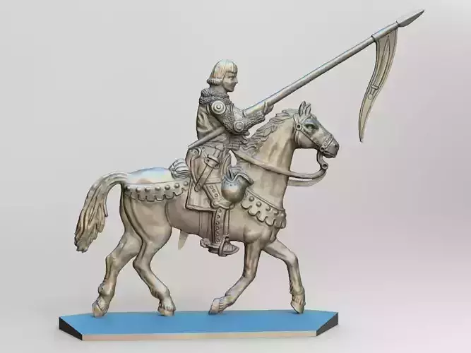 EQUESTRIAN KNIGHT 19 3D print model