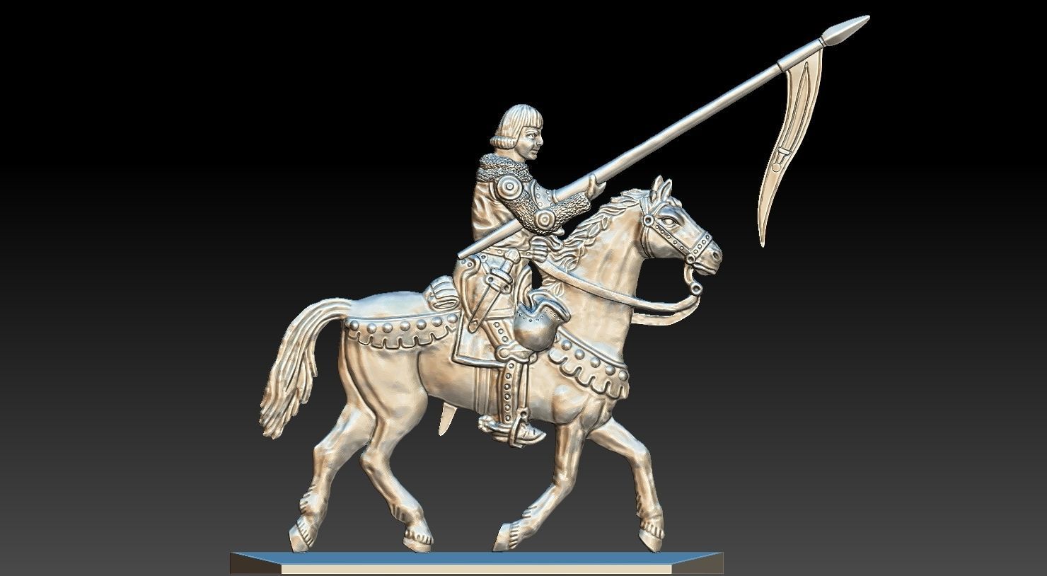 EQUESTRIAN KNIGHT 19 3D print model_17