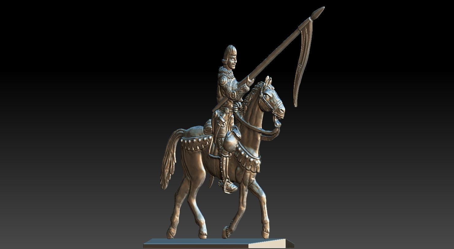 EQUESTRIAN KNIGHT 19 3D print model_22