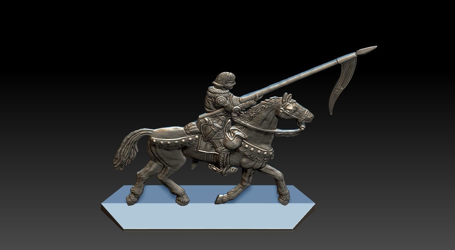 EQUESTRIAN KNIGHT 19 3D print model_18