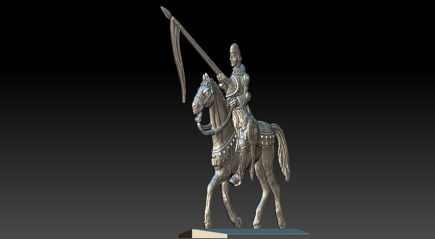 EQUESTRIAN KNIGHT 19 3D print model_27