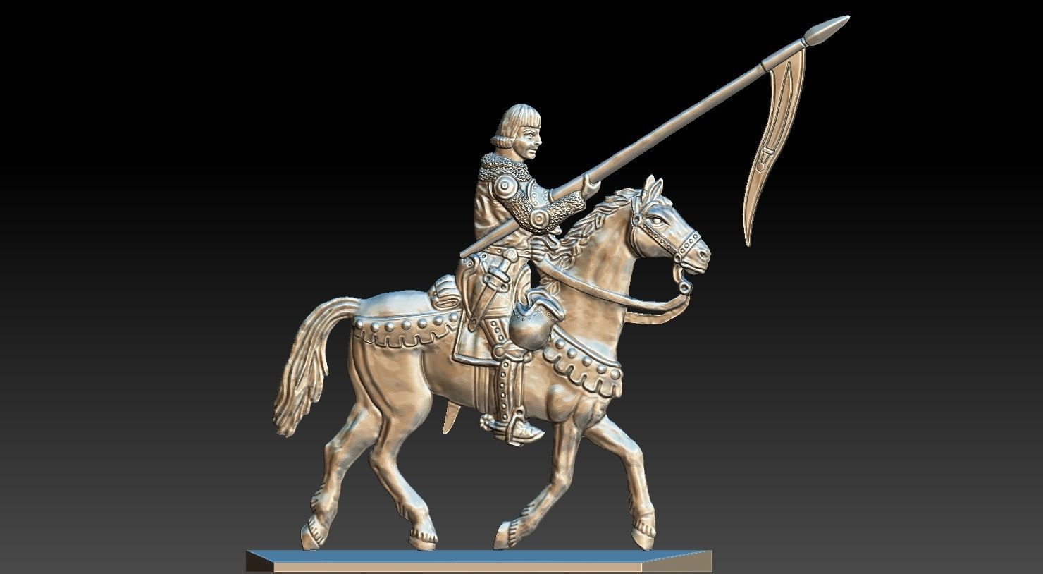 EQUESTRIAN KNIGHT 19 3D print model_13