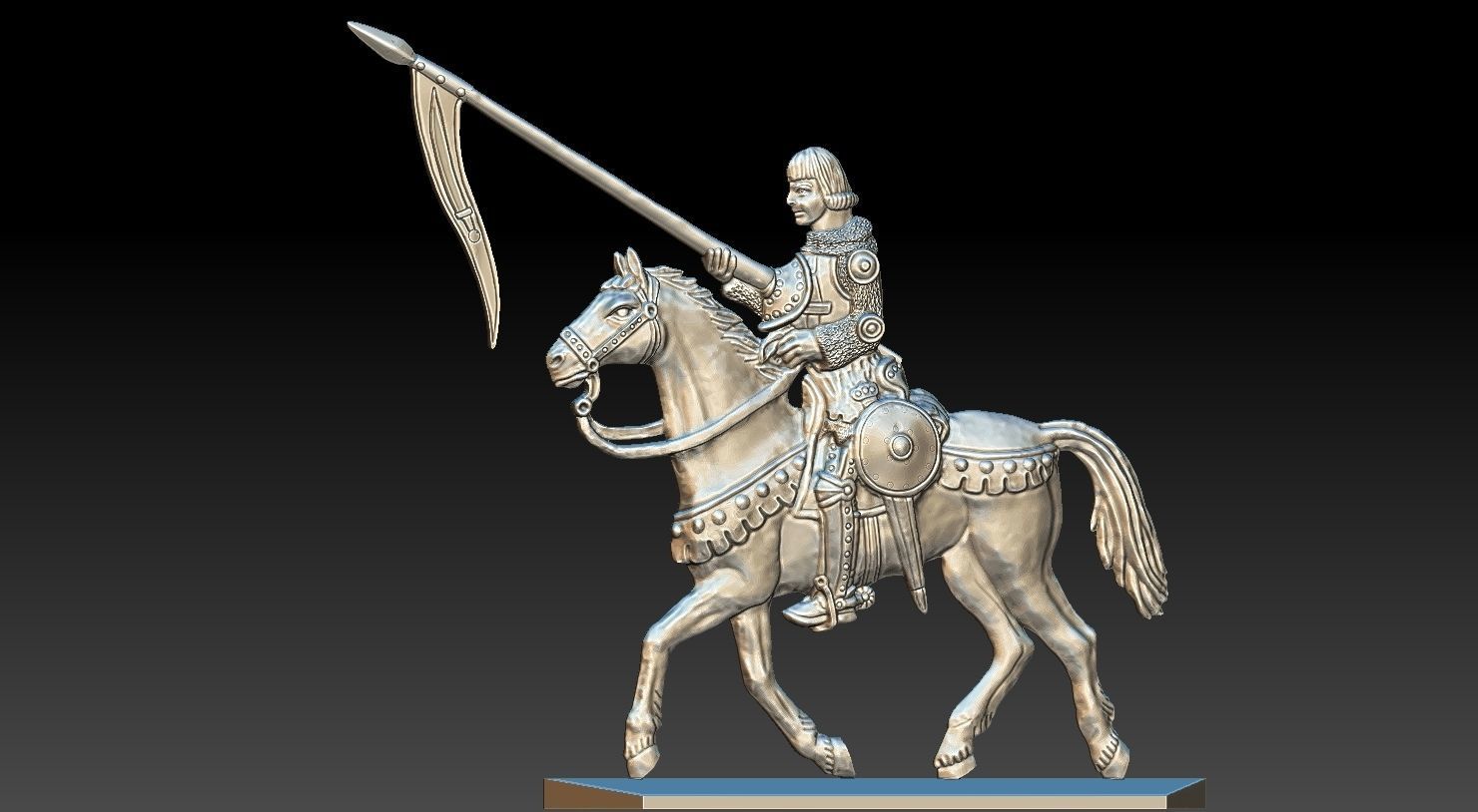 EQUESTRIAN KNIGHT 19 3D print model_4