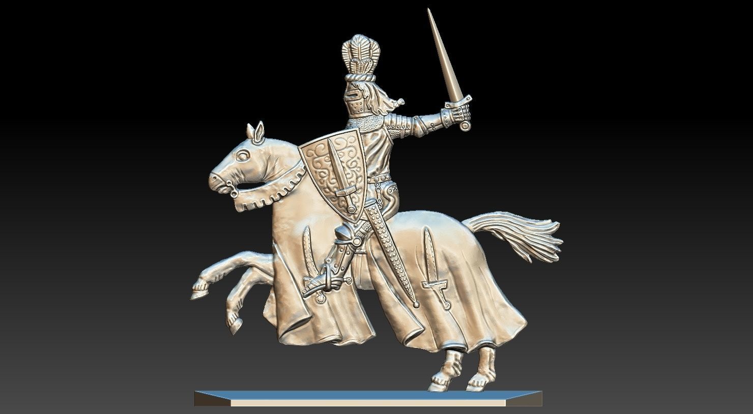 EQUESTRIAN KNIGHT 20 3D print model_6