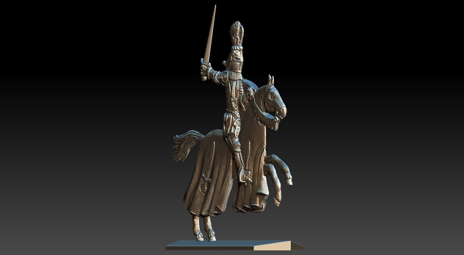EQUESTRIAN KNIGHT 20 3D print model_25