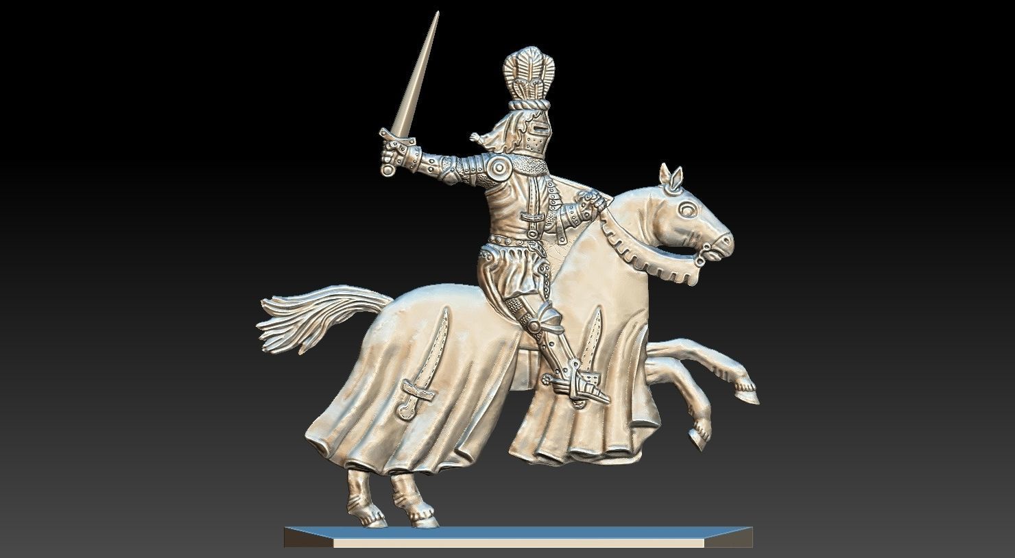 EQUESTRIAN KNIGHT 20 3D print model_1