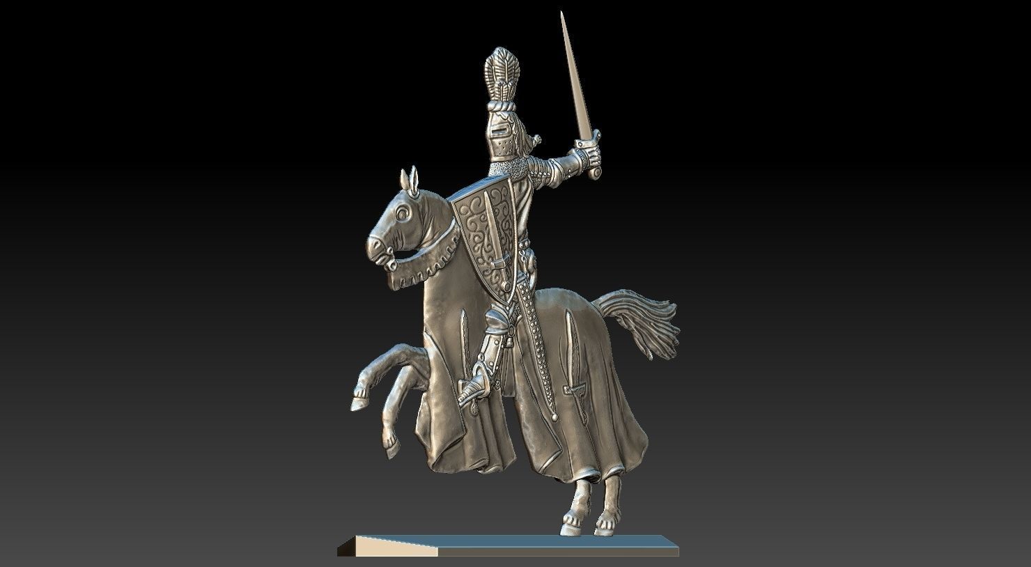 EQUESTRIAN KNIGHT 20 3D print model_2