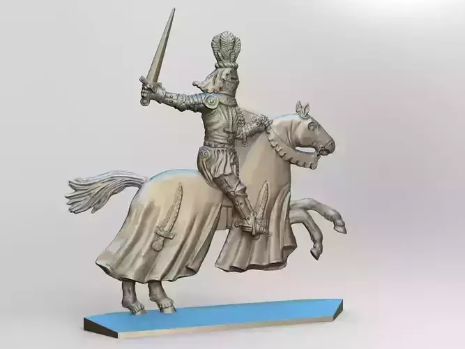 EQUESTRIAN KNIGHT 20 3D print model
