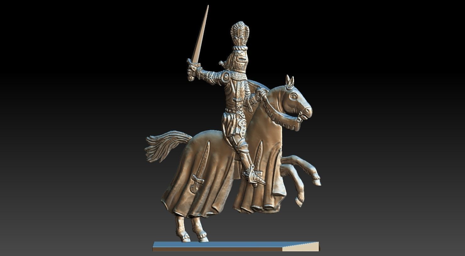 EQUESTRIAN KNIGHT 20 3D print model_23