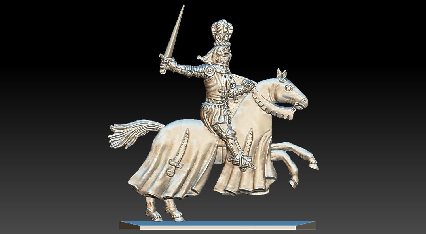 EQUESTRIAN KNIGHT 20 3D print model_20