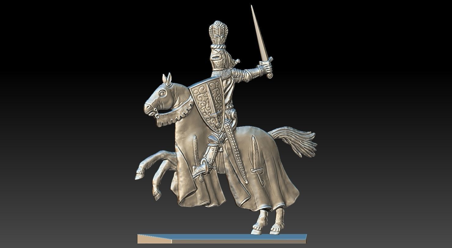 EQUESTRIAN KNIGHT 20 3D print model_3