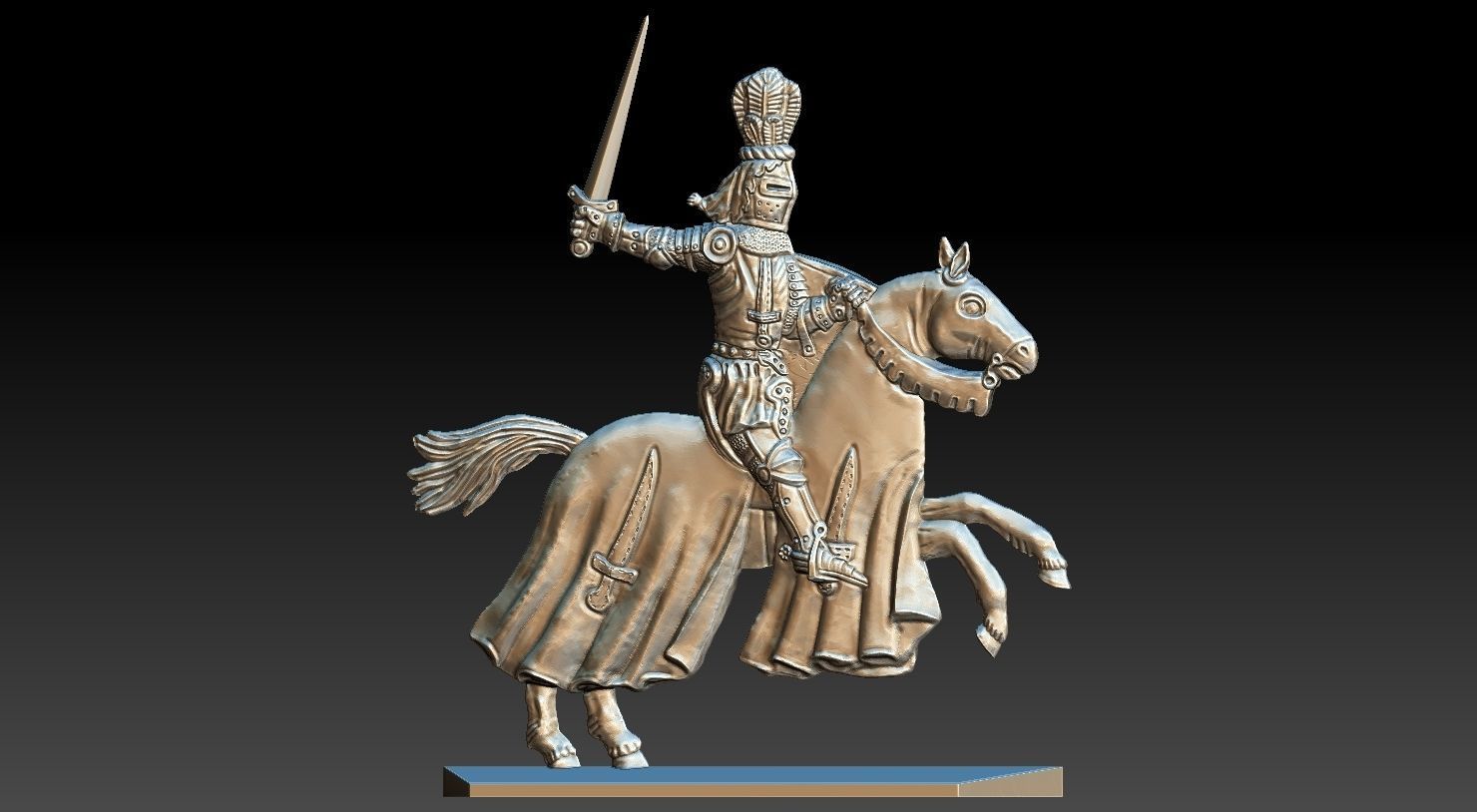 EQUESTRIAN KNIGHT 20 3D print model_12