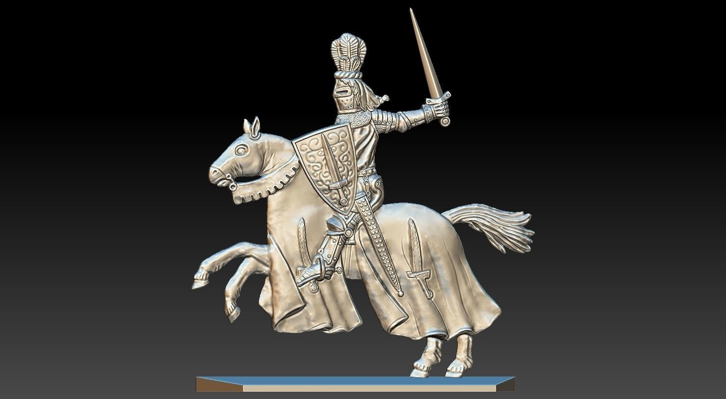 EQUESTRIAN KNIGHT 20 3D print model_4