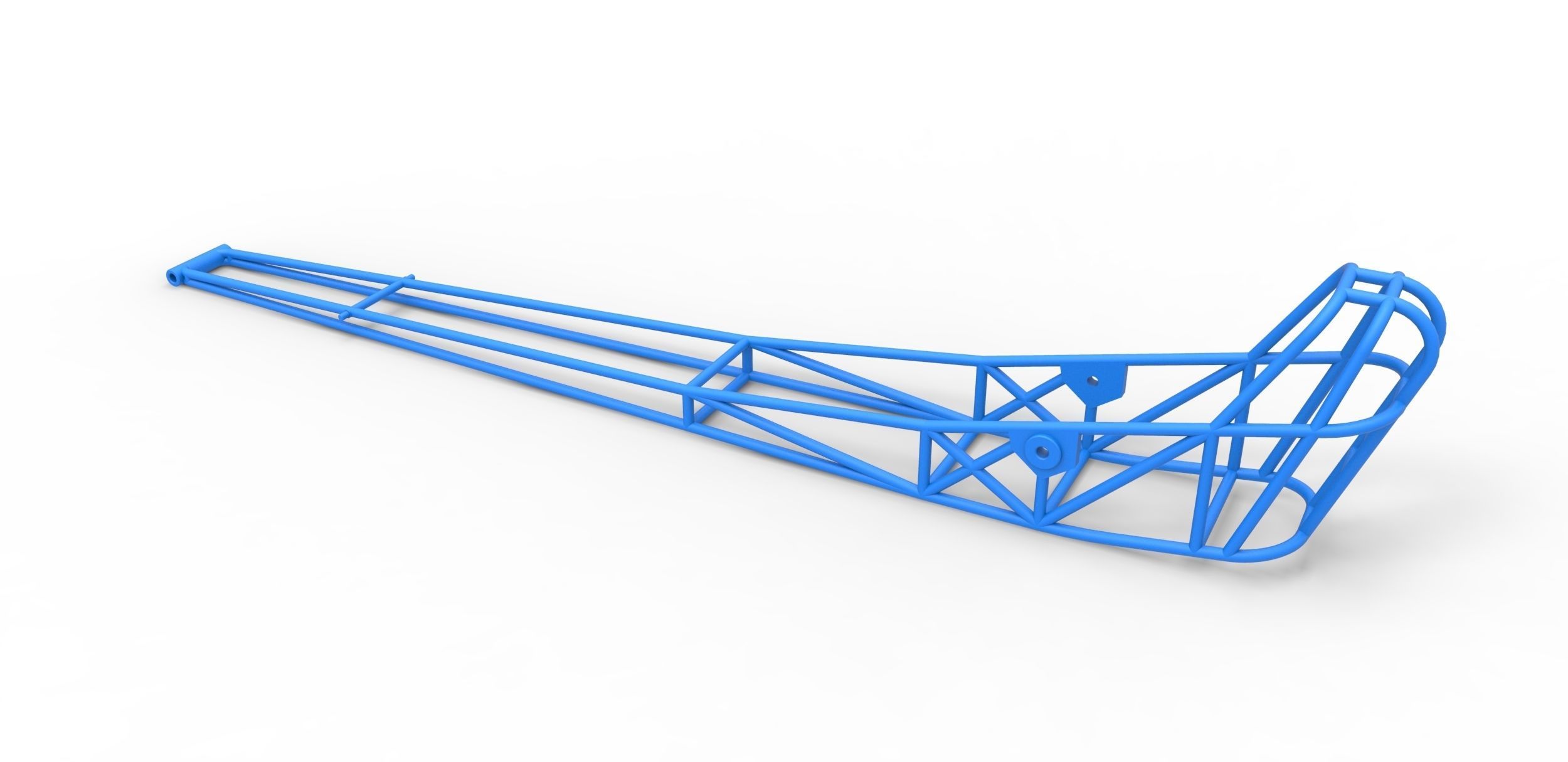 Frame of Front engine dragster Scale 1 to 25 3D print model_9