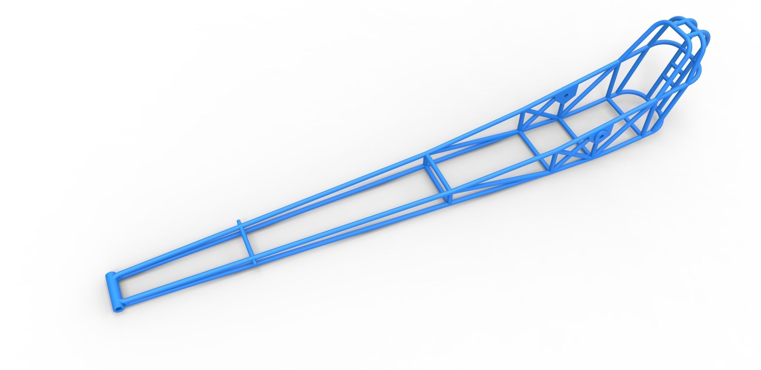 Frame of Front engine dragster Scale 1 to 25 3D print model_2