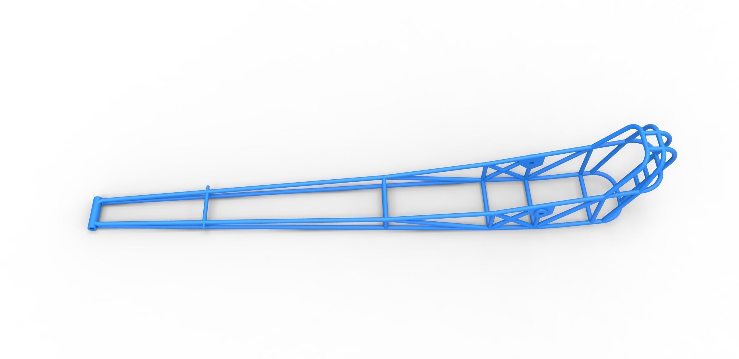Frame of Front engine dragster Scale 1 to 25 3D print model_7