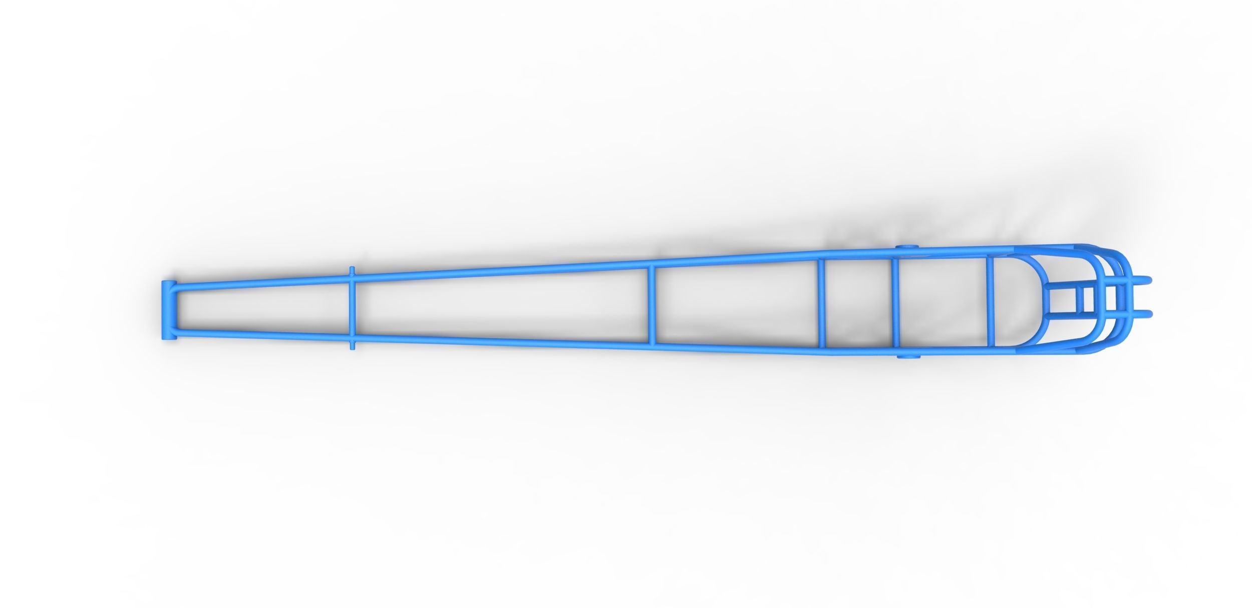 Frame of Front engine dragster Scale 1 to 25 3D print model_8