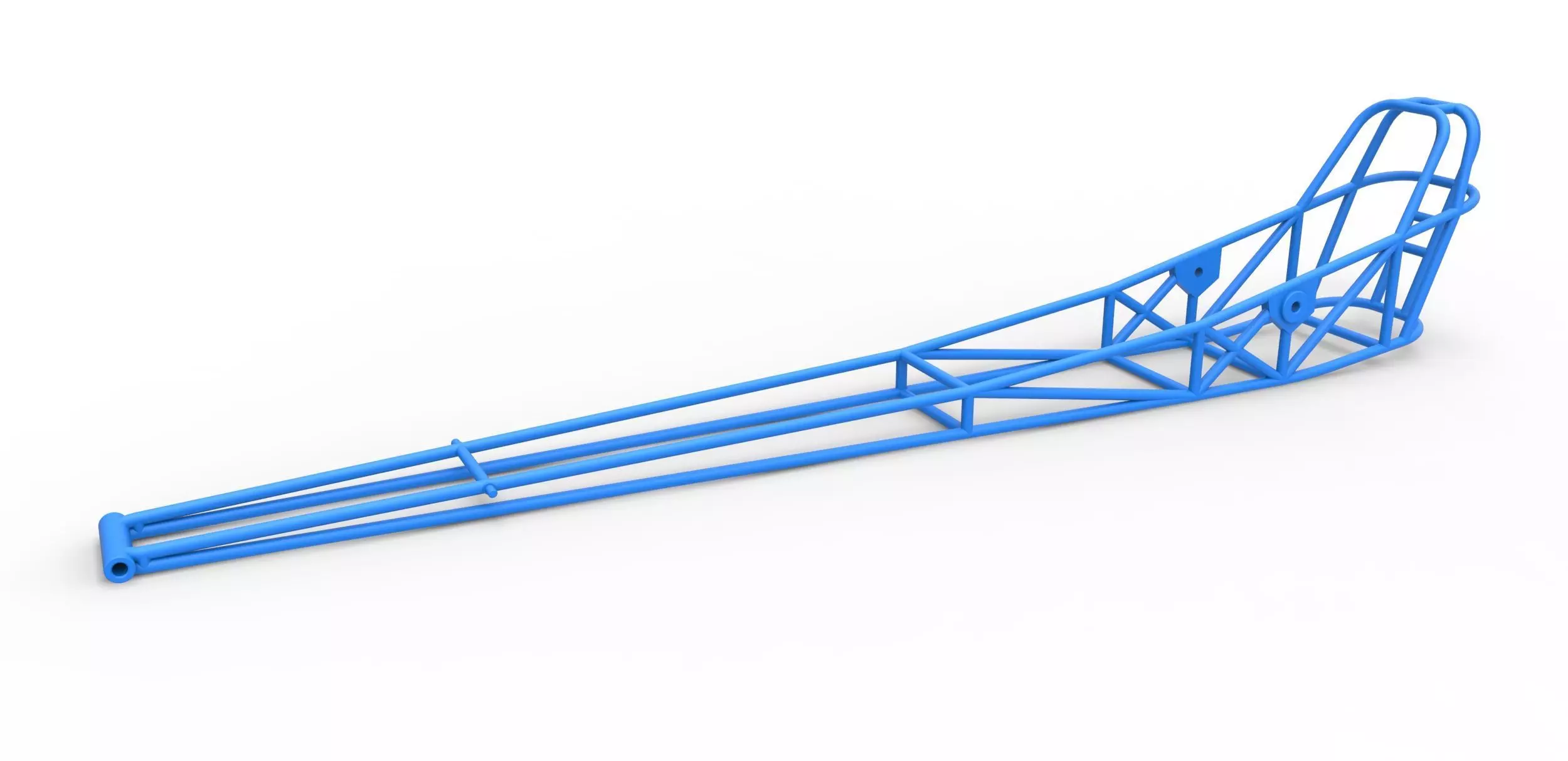 Frame of Front engine dragster Scale 1 to 25 3D print model_0