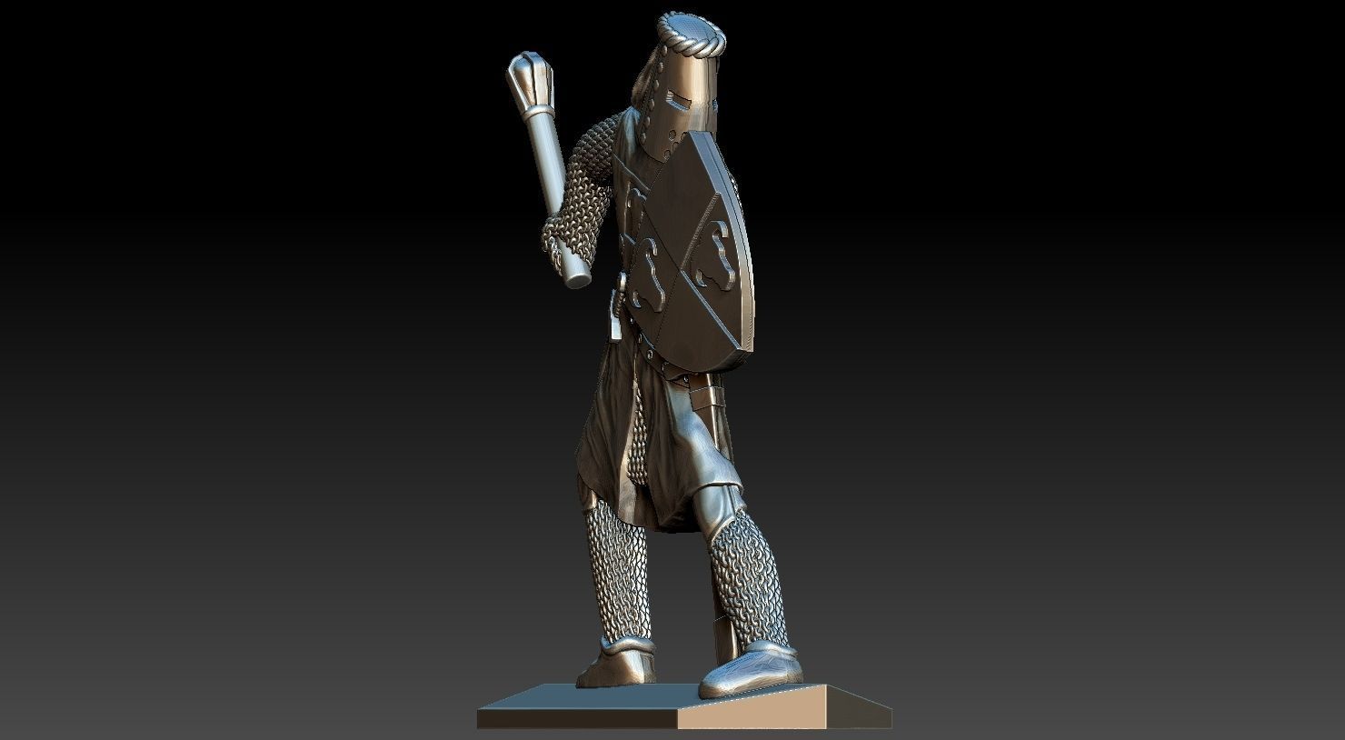 Knight 2 metal turtle 3D print model_18