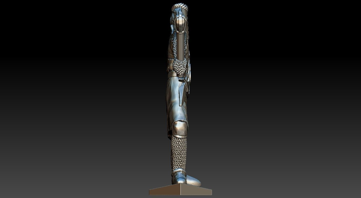 Knight 2 metal turtle 3D print model_8