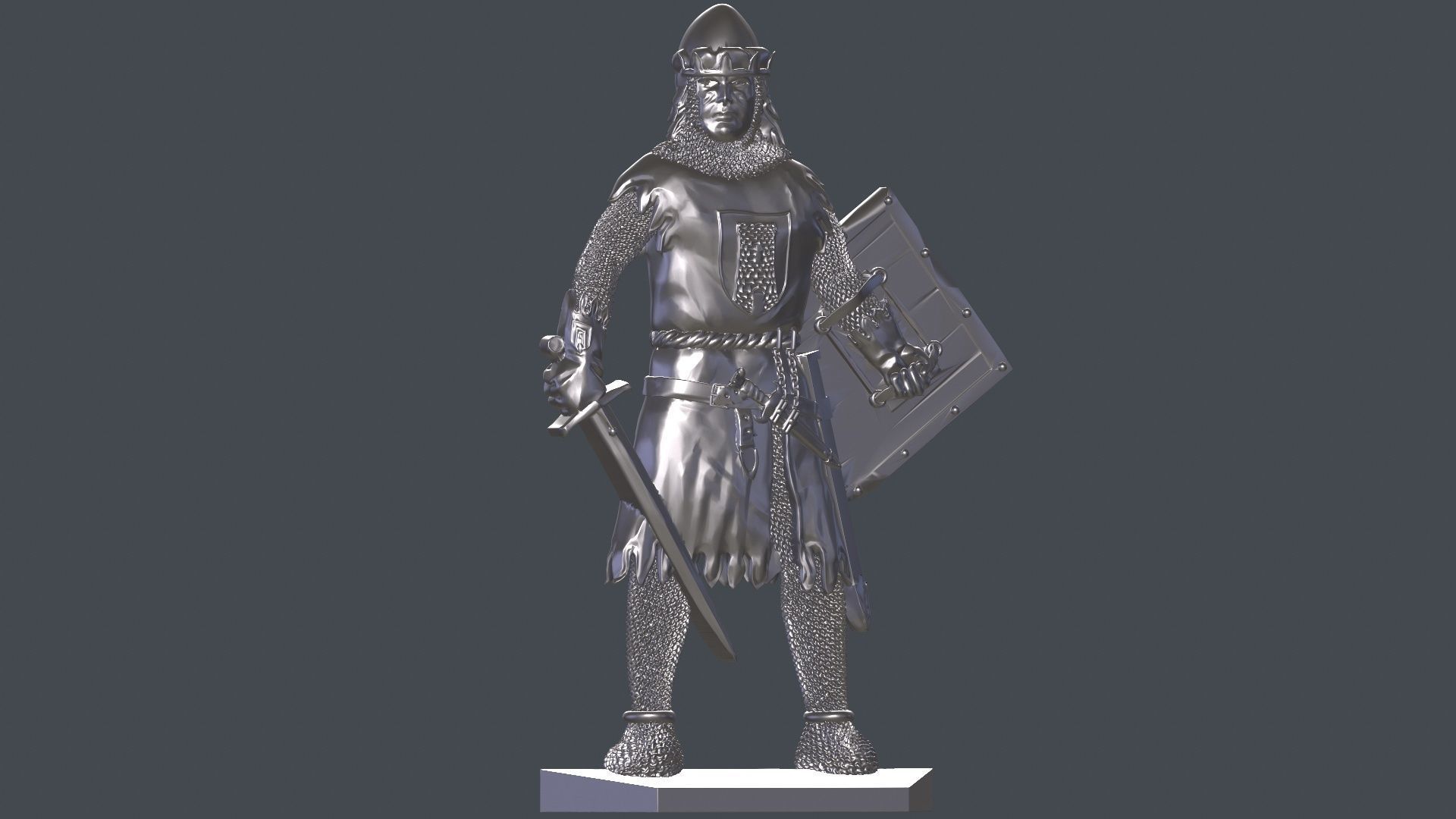 Knight 6 in armor 3D print model_3