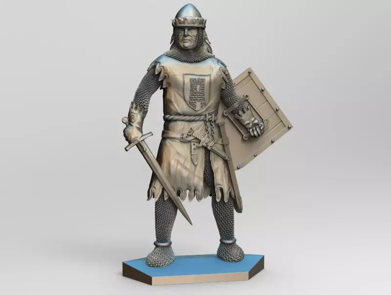 Knight 6 in armor 3D print model_0